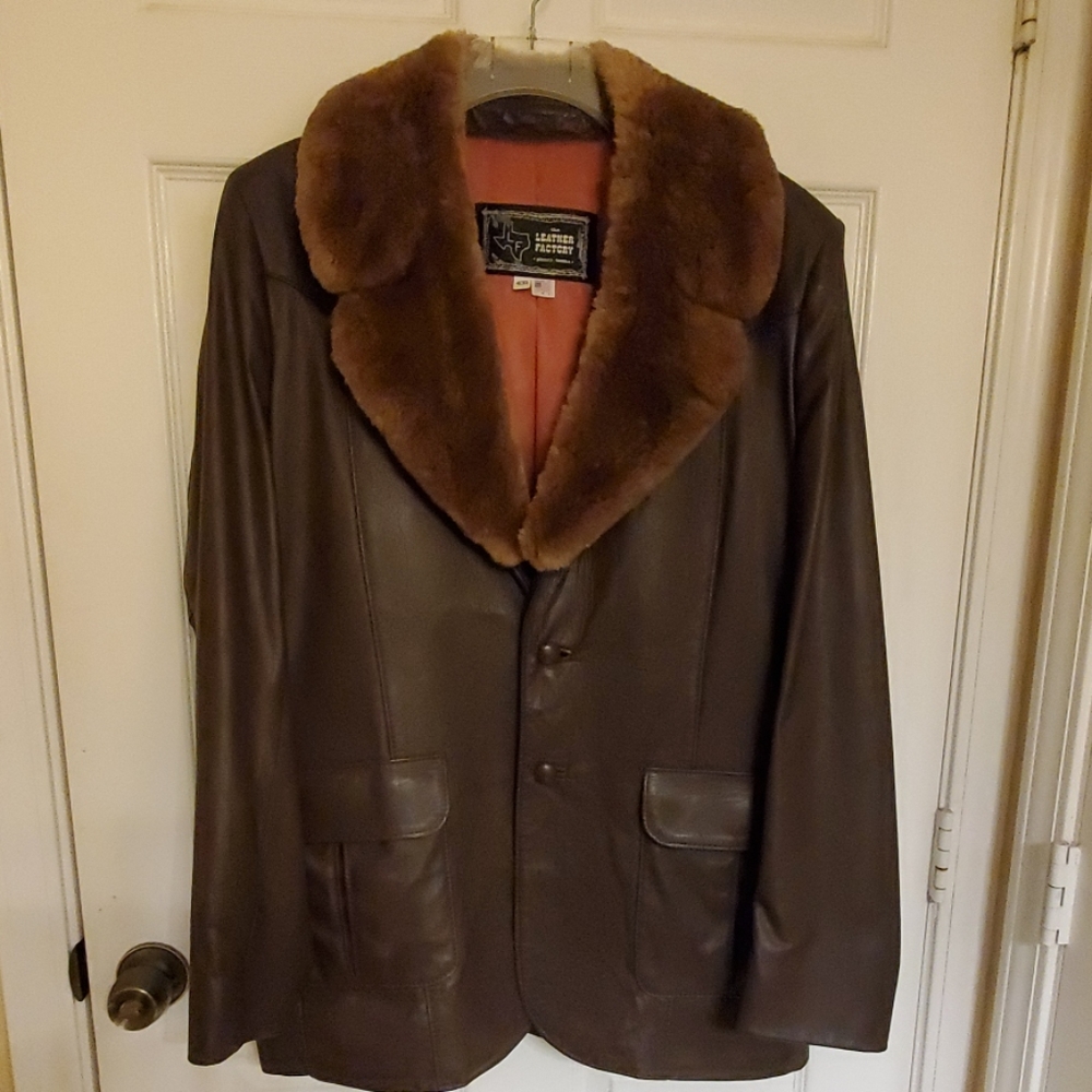 Men's custom leather jacket